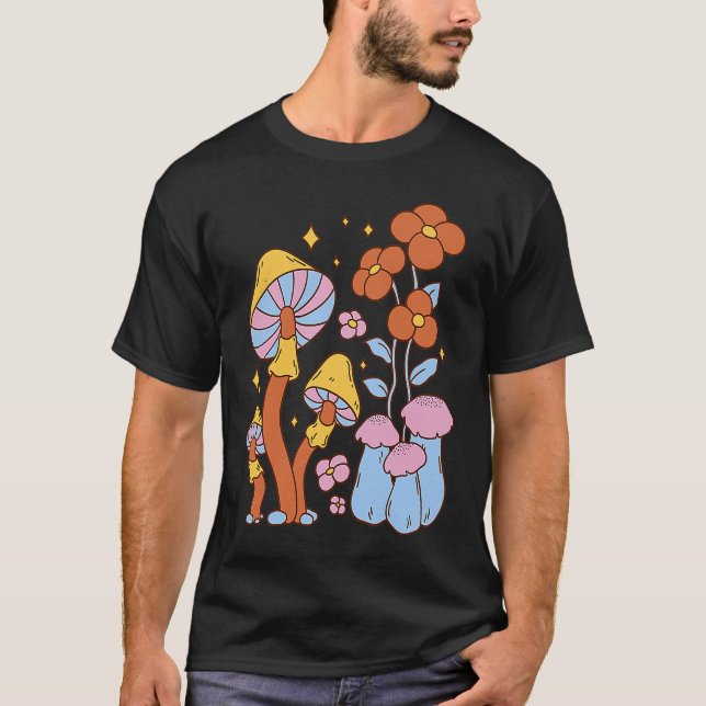 Camiseta Jardim de Cogumelos de Fada (Frente)