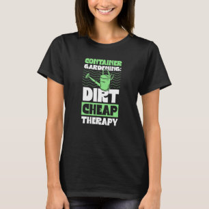 Camiseta Jardim de Contêineres Terapia Barata Essencial par