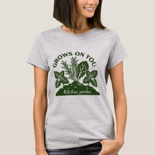 Camiseta Jardim De Ervas Da Cozinha Cresce Em Você