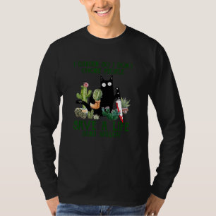 Camiseta Jardim de Gato Negro, para não engasgar Pessoas.