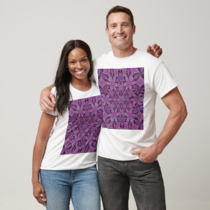 Camiseta Jardim de Hemerocallis Gráfico Floral Boêmio