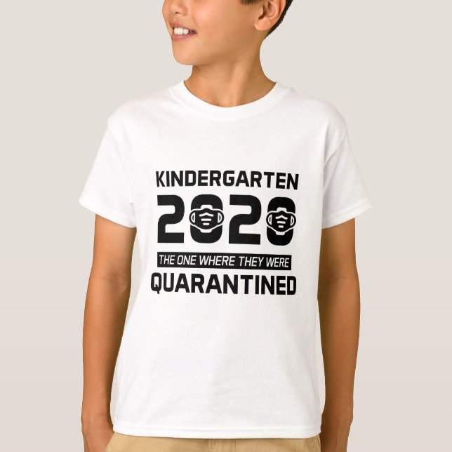 Camiseta jardim de infância 2020 em quarentena (Frente)