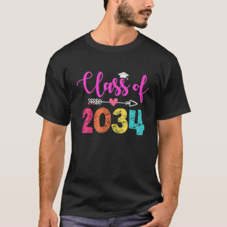 Camiseta Jardim De Infância 2021 T Classe 2034 Cresce Comig
