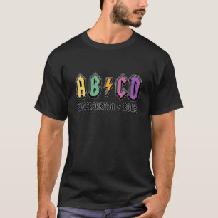 Camiseta Jardim de Infância Abcd é demais Professores Kin