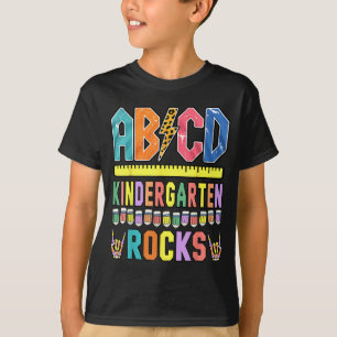 Camiseta Jardim de Infância ABCD Roca Esqueleto de Professo