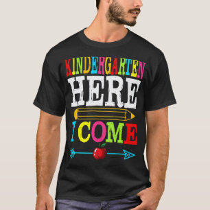 Camiseta Jardim de Infância Aqui Estou De Volta às Aulas Pr