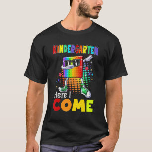 Camiseta Jardim de Infância Aqui Vou Eu Brinquedo Antiestre