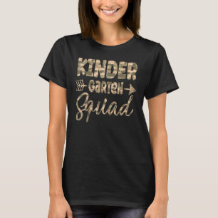 Camiseta Jardim de infância Camo professor Boas-vindas de v