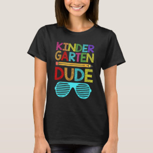 Camiseta Jardim de Infância Cara Engraçado Lápis do Primeir