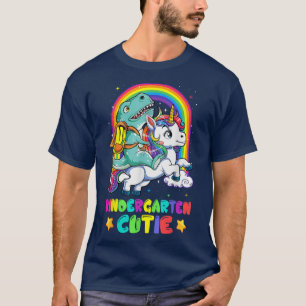 Camiseta Jardim de Infância Cutie Andando Unicórnio De Volt