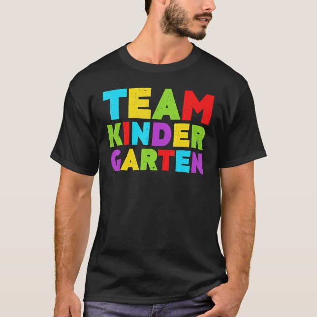 Camiseta Jardim De Infância Da Equipe De Volta À Escola (Frente)