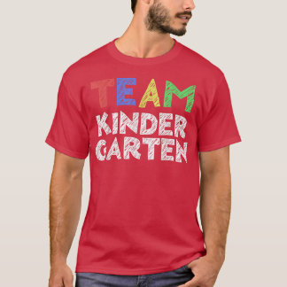Camiseta Jardim De Infância Da Equipe De Volta À Escola 