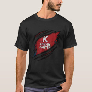 Camiseta Jardim De Infância De Volta Para Crianças De Super