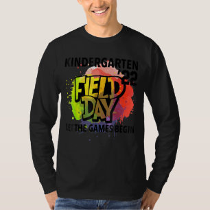 Camiseta Jardim de Infância Dia 2022 Deixe Os Jogos Começar