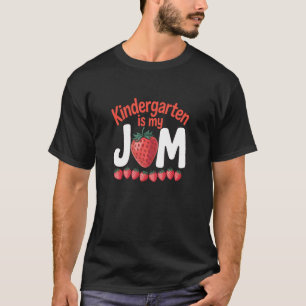 Camiseta Jardim de Infância é Minha Paixão Morango Volta às