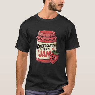Camiseta Jardim de Infância é Minha Paixão Morango Volta às