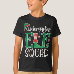 Camiseta Jardim de Infância ELF Esquadrão Engraçado Natal E