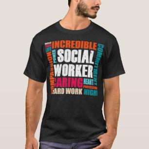 Camiseta Jardim de Infância Escolar Mês de Trabalho Social