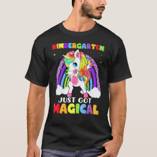 Camiseta Jardim de Infância Fez Uma Briga Mágica Unicórnio 