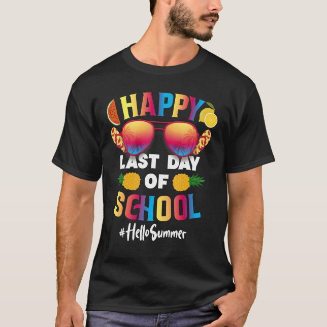 Camiseta Jardim de Infância Graduação Crianças Verão Feliz  (Frente)
