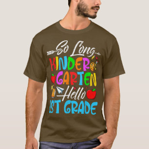 Camiseta Jardim de Infância Longo Alô, 1ª Série de ruas Pri