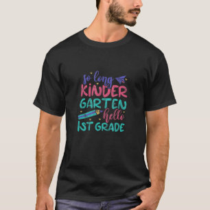 Camiseta Jardim de Infância Longo Alô, Graduação Pré K, Cla
