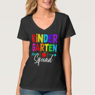 Camiseta Jardim de Infância Meninas Crianças Equipe de Prof