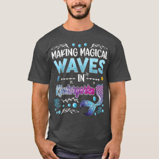 Camiseta Jardim de infância Meninas de Sereia Cuta 1rua dia