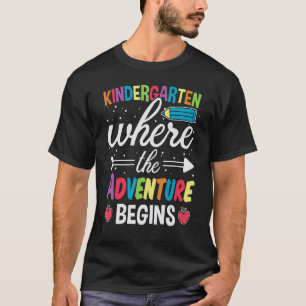 Camiseta Jardim De Infância Onde A Aventura Começa A S