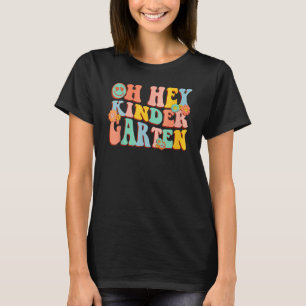 Camiseta Jardim De Infância Primeiro Dia De Volta Ao Ensino