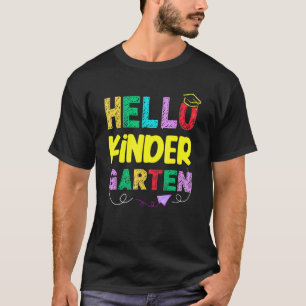Camiseta Jardim De Infância Primeiro Dia De Volta Para O Es