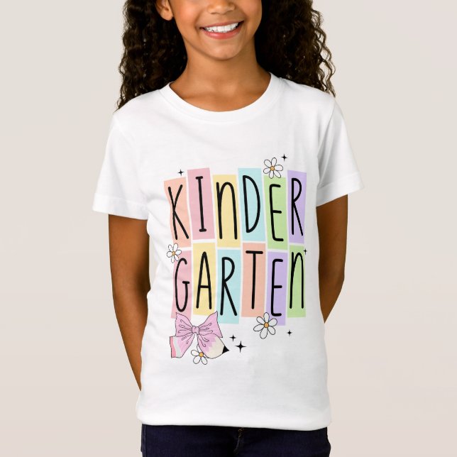 Camiseta Jardim de Infância Retro (Frente)