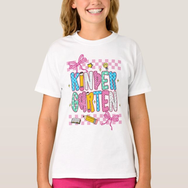Camiseta Jardim de Infância Retro (Frente)