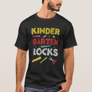 Camiseta Jardim De Infância Rocha De Volta Ao Professor