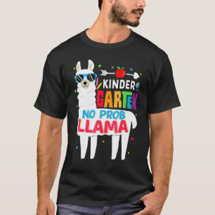 Camiseta Jardim de Infância Sem Problema Lhama Professor Al