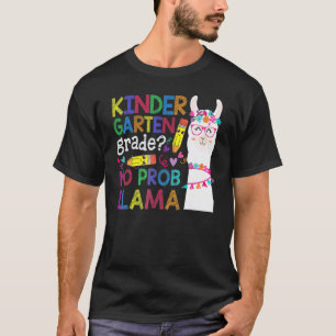 Camiseta Jardim de Infância Sem Problema Lhama Professor Al