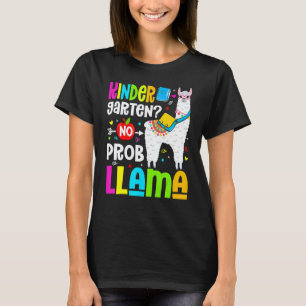 Camiseta Jardim de Infância Sem Problema Lhama Professor Al
