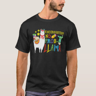 Camiseta Jardim de Infância Sem Problema Lhama Professor Al