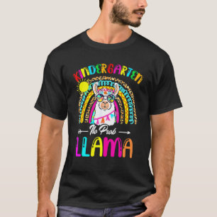 Camiseta Jardim de Infância Sem Problema Lhama Professor Vo