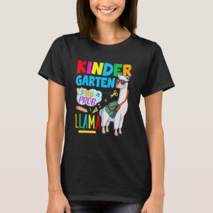 Camiseta Jardim de Infância Sem Problema Llama Kinder Aluno