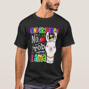 Camiseta Jardim de Infância Sem Problema Professor Lhama Pr