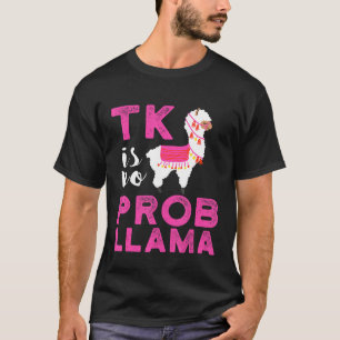 Camiseta Jardim de Infância Transitório TK Llama No Prob La