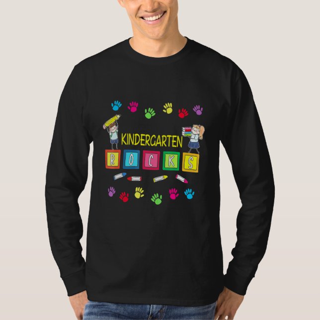 Camiseta Jardim De Infância Volta Ao Jardim De Infância Da  (Frente)