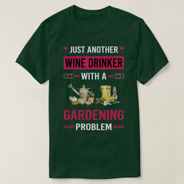 Camiseta Jardim de Jardinagem de Bebê do Vinho (Frente do Design)