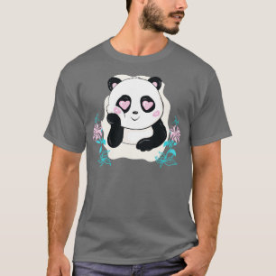 Camiseta Jardim de Panda do Dia de os namorados Zoo