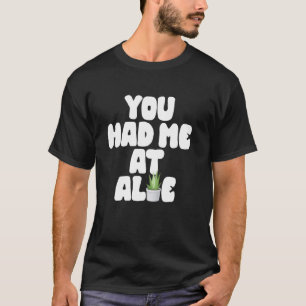 Camiseta Jardim de Planta Aloe Suculenta Engraçado Fofo