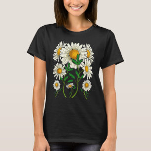 Camiseta Jardim de Plantas da Natureza Flores de Margaridas