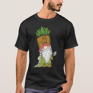 Camiseta Jardim de Plantas em Vasos Anão de Jardim Cabeça d