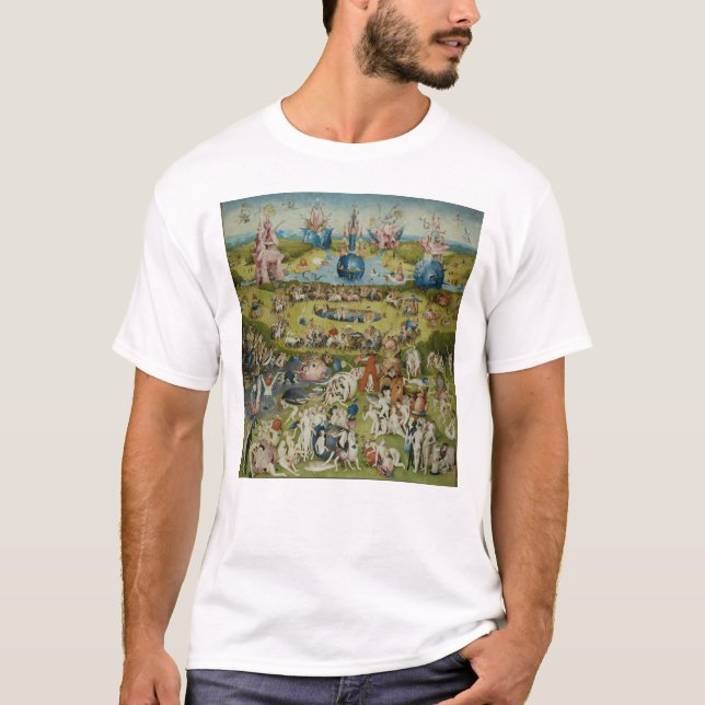 Camiseta Jardim de prazeres terrestres, 1490-1500 (Frente)