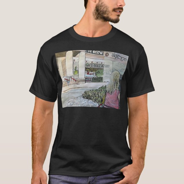 Camiseta Jardim de rocha Quase-Oriental (Frente)